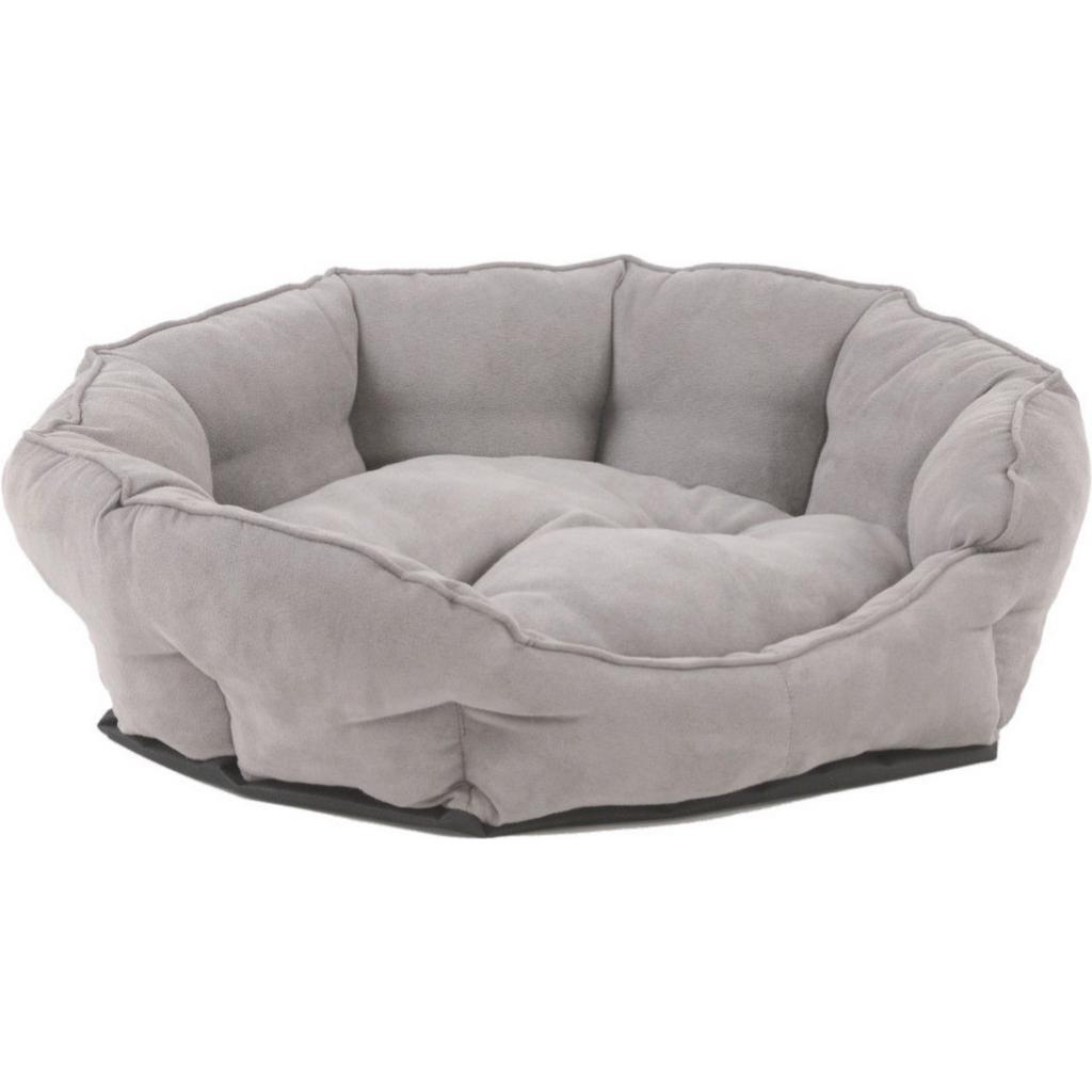 Hundekissen George LxBxH: 56x46x19 cm Grau Lederlook