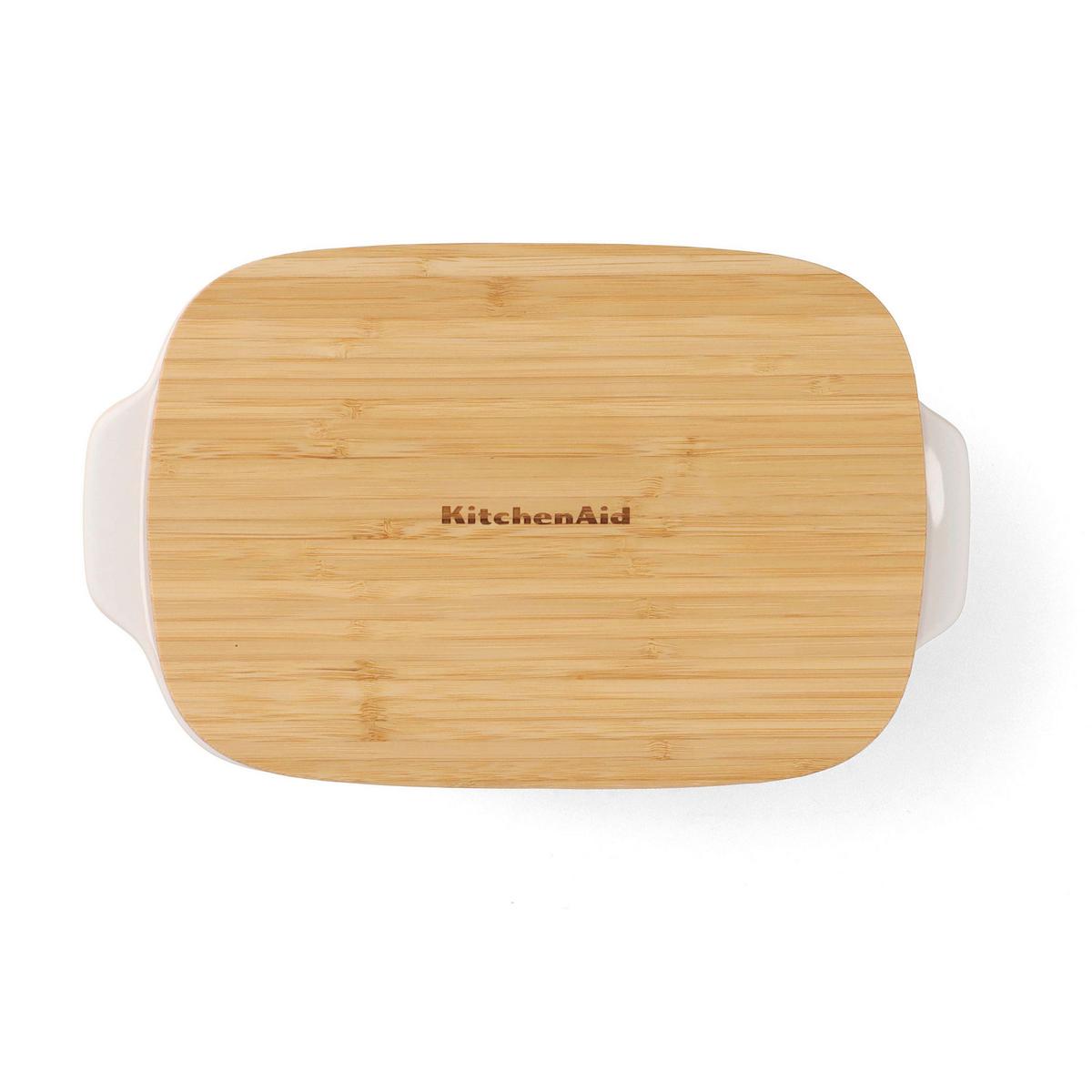 Auflaufform Stoneware Creme/weiß B: 18,8 Cm - Creme/Weiß, Basics, Naturmaterialien/Keramik (18.8cm) - Kitchenaid