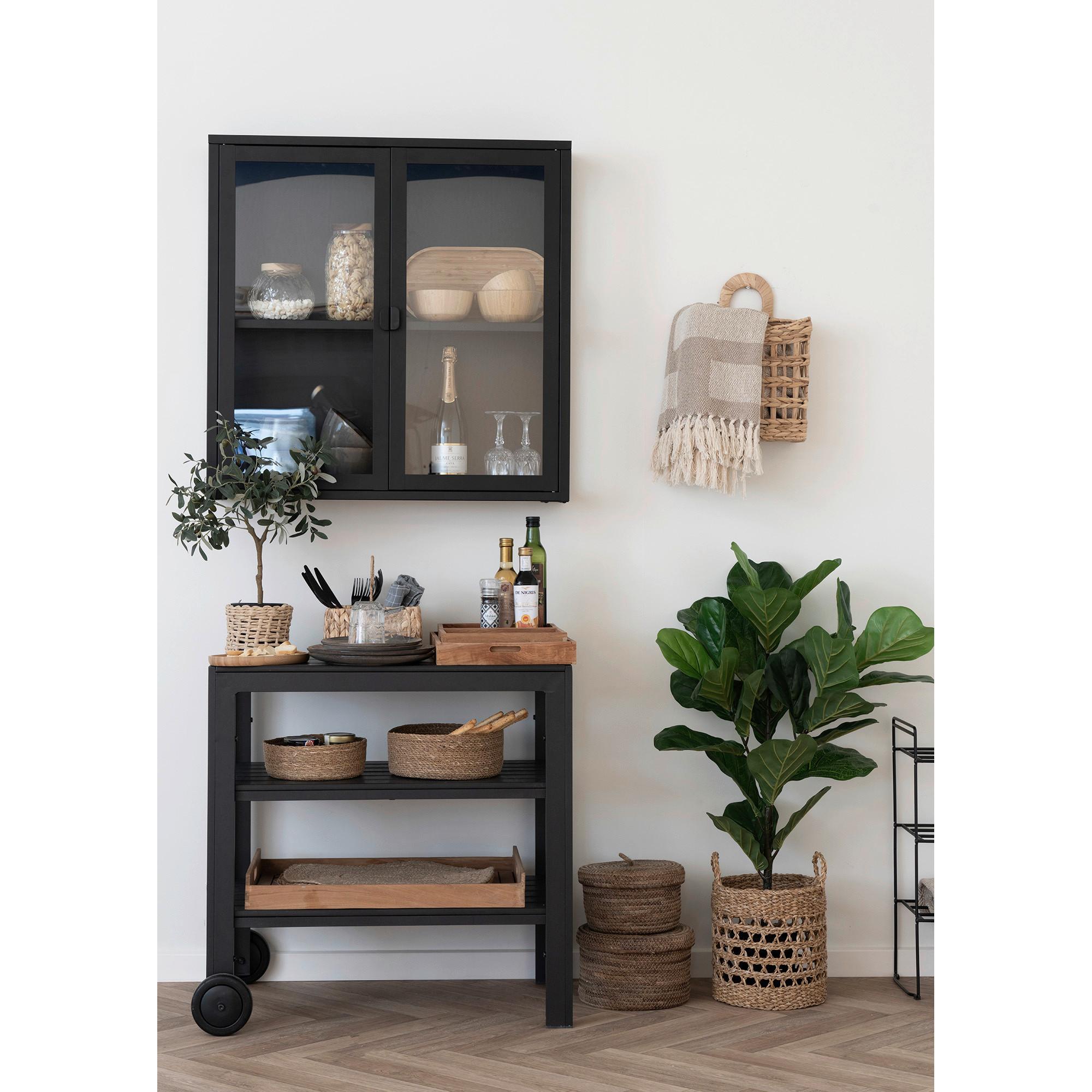 Korbset Cala Hellbraun 2-teilig - Hellbraun, Design, Holz