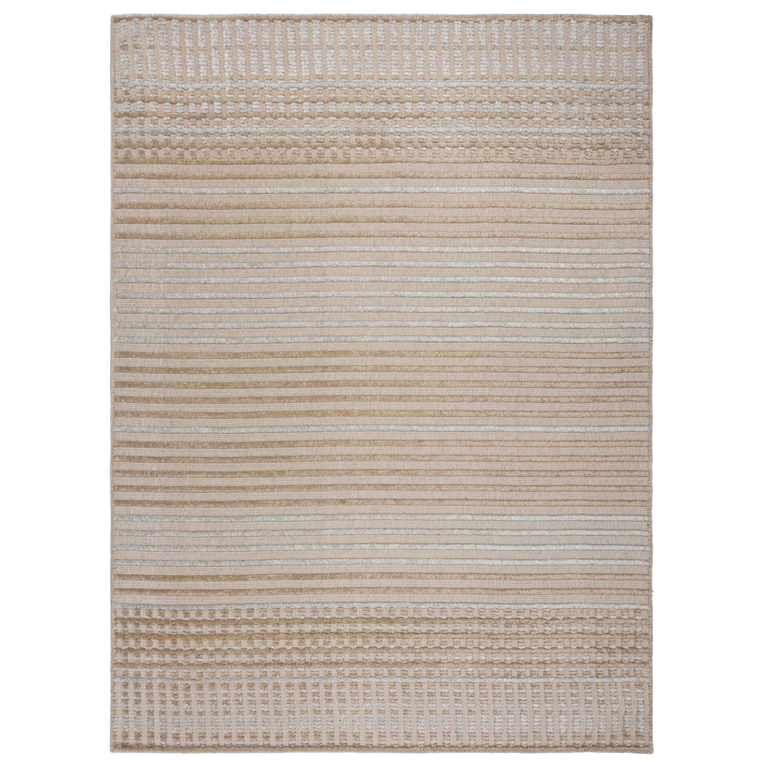 Webteppich Elton Stripe Wash Beig 200x320 - Beige, Basics, Textil (200/320cm)