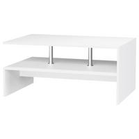 Couchtisch Maliso Weiß L: 90 cm - Weiß, Design, Holzwerkstoff (90/60/42cm) - MID.YOU