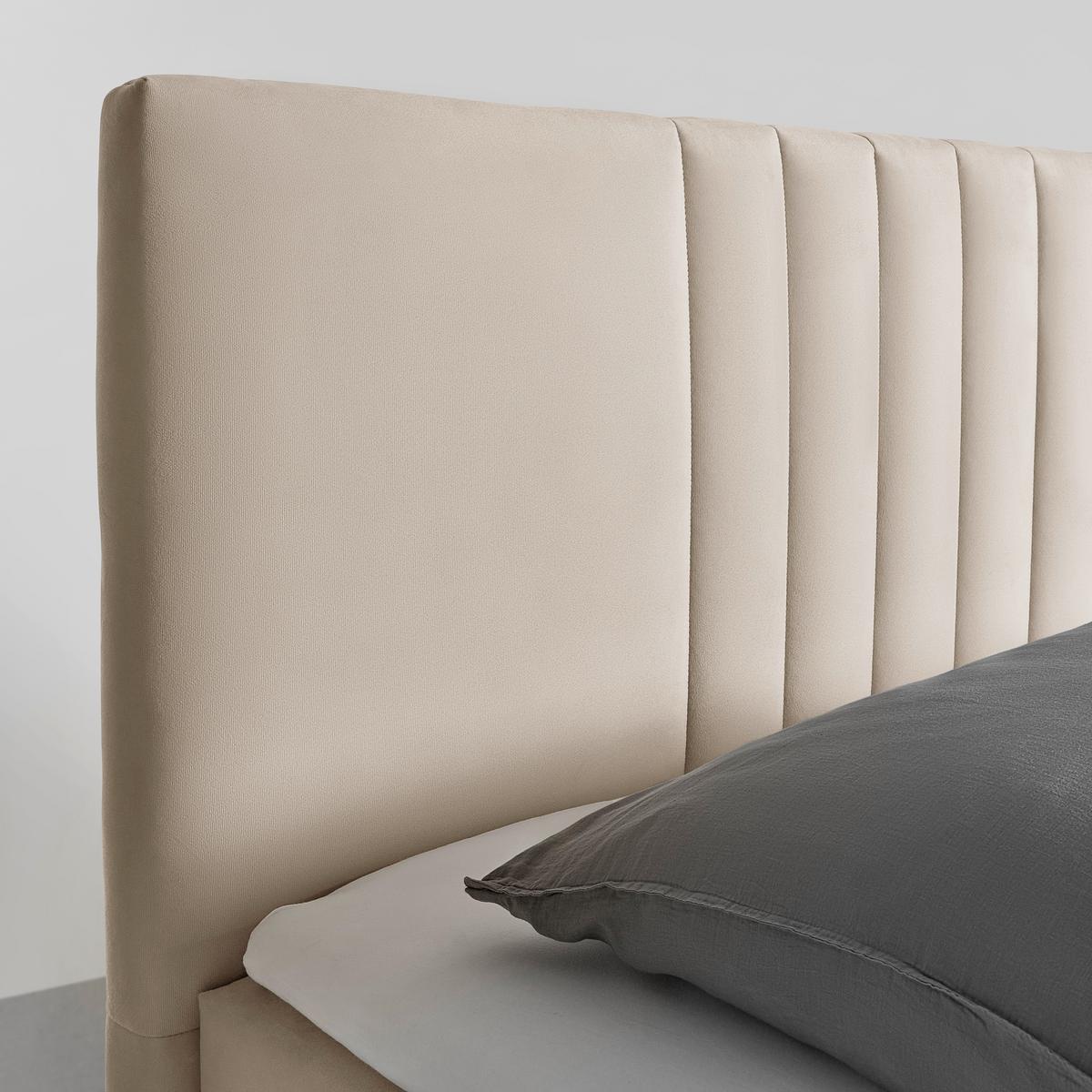 Posteľ boxspring ROMA, béžová, 180x200cm - čierna/béžová, Modern, kov/drevo (180/200cm)