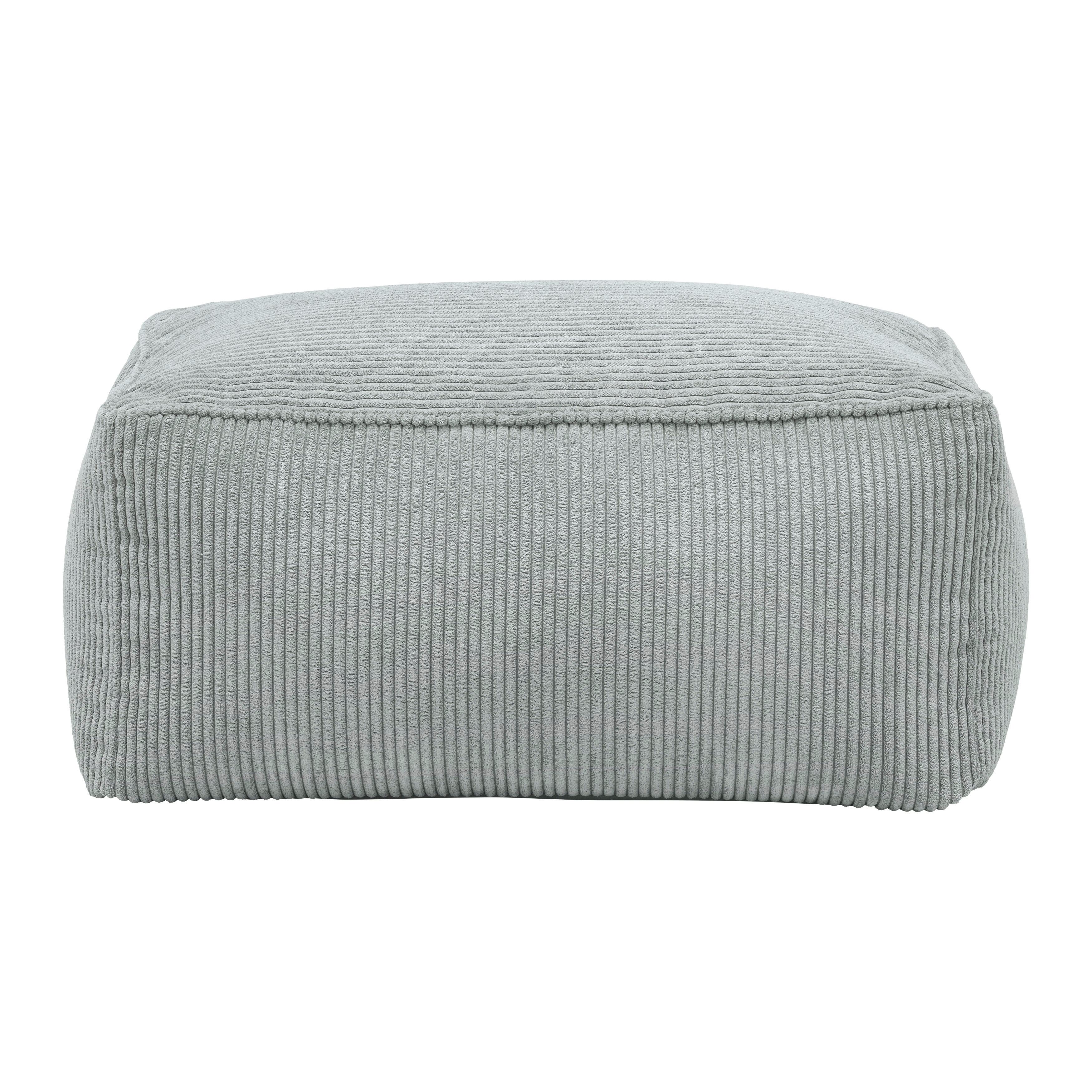 Taburetka CAROLINE, sivý menčester, max. 80 kg - sivá, Modern, textil (80/38/50cm) - Mömax