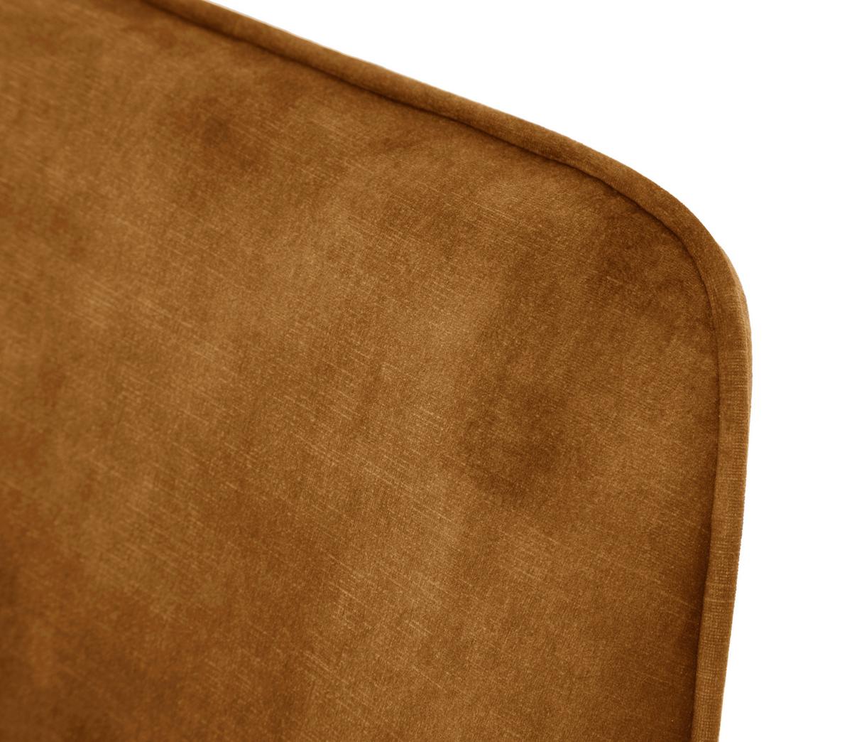 ŽIDLE S PODRUČKAMI OTTAWA - curry žlutá/černá, Moderní, kov/textil (60/89/64cm) - Premium Living