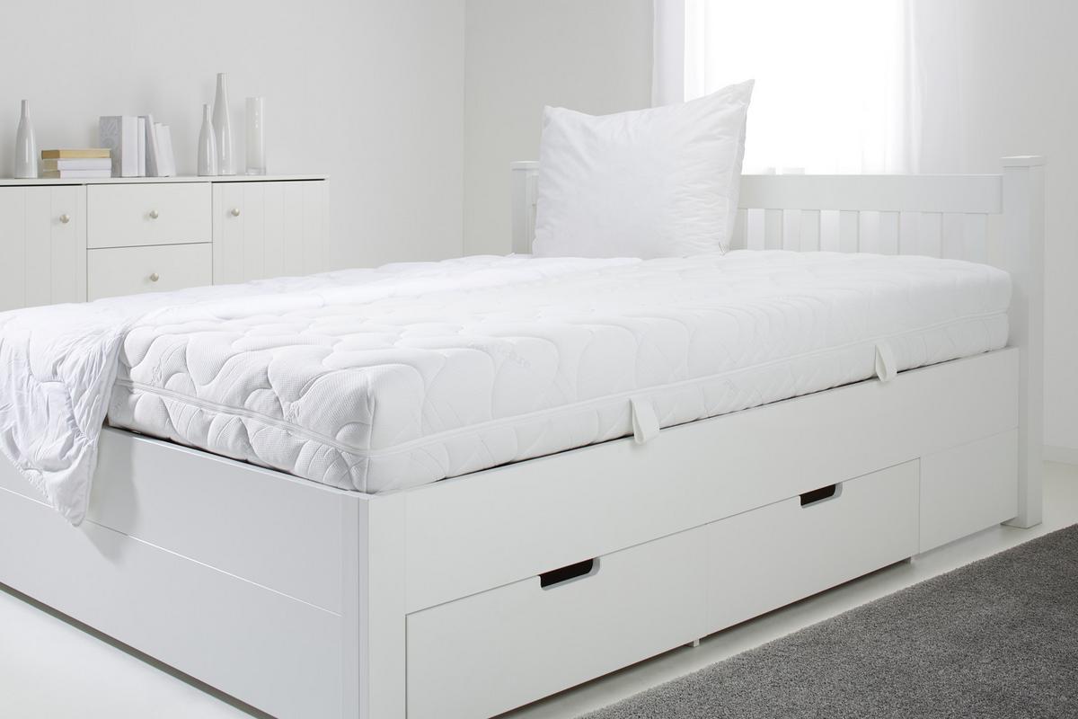 Matrace z PUR pěny SIENA 90x200cm, H3, V:22cm - bílá, textil (90/200cm) - Bessagi Home
