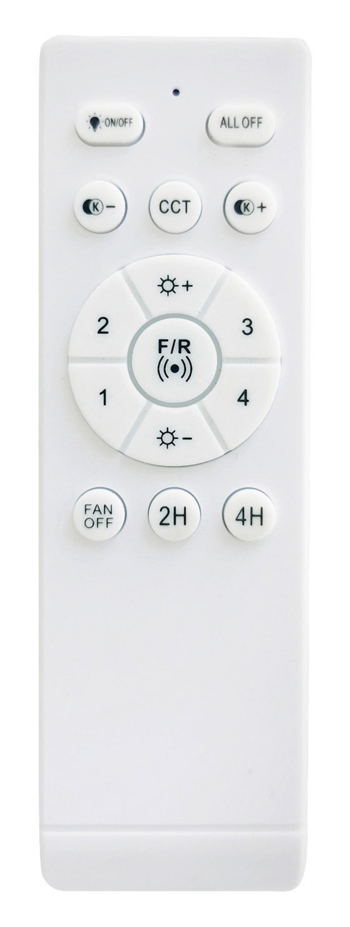 Deckenventilator Pauli - Opal/Schwarz, Basics, Kunststoff/Metall (40,6/13cm) - James Wood