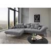 Ecksofa Garda, Grau S: 192x310 Cm - Schwarz/Grau, KONVENTIONELL, Textil (192/310cm) - Livetastic