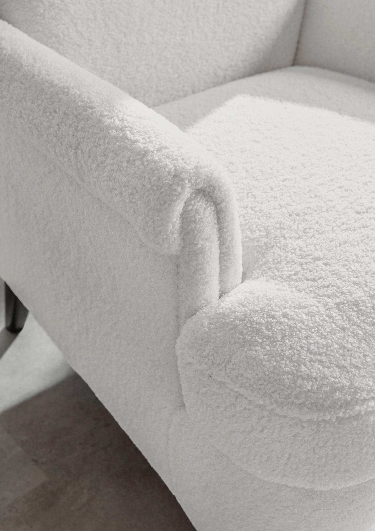 Ohrensessel Versailles Schlammfarben B: 72 cm - Schlammfarben/Dunkelbraun, Design, Textil (72/104/85cm) - MID.YOU