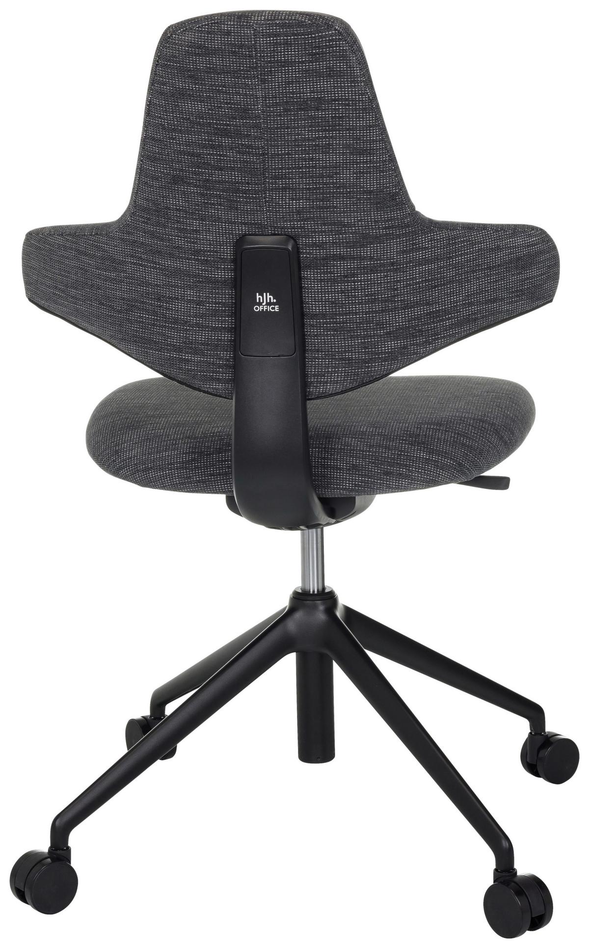 Drehstuhl Paliano Grau B: 58 Cm - Schwarz/Grau, MODERN, Kunststoff/Textil (58/87 - 97/57cm) - MID.YOU