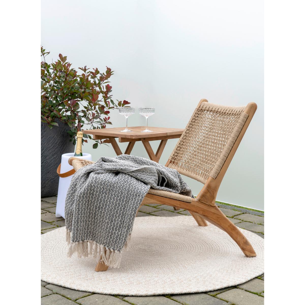 Gartentisch Bilbao Braun B: 50 cm - Braun, MODERN, Holz (50/50/50cm) - MID.YOU