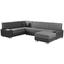 Sedací Souprava Miami - tmavě hnědá/hnědá, Moderní, kov/dřevo (160/320/210cm) Sedací Souprava Miami - tmavě hnědá/hnědá, Moderní, kov/dřevo (160/320/210cm)