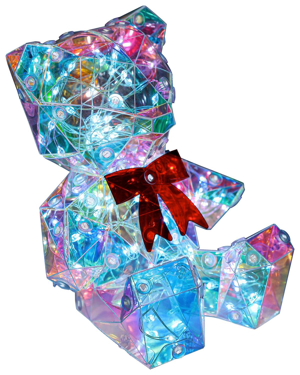 DEKORAČNÉ LED SVIETIDLO GIGA - priehľadné/perleťová, Modern, plast (11/11,5/13,5cm) - Mömax