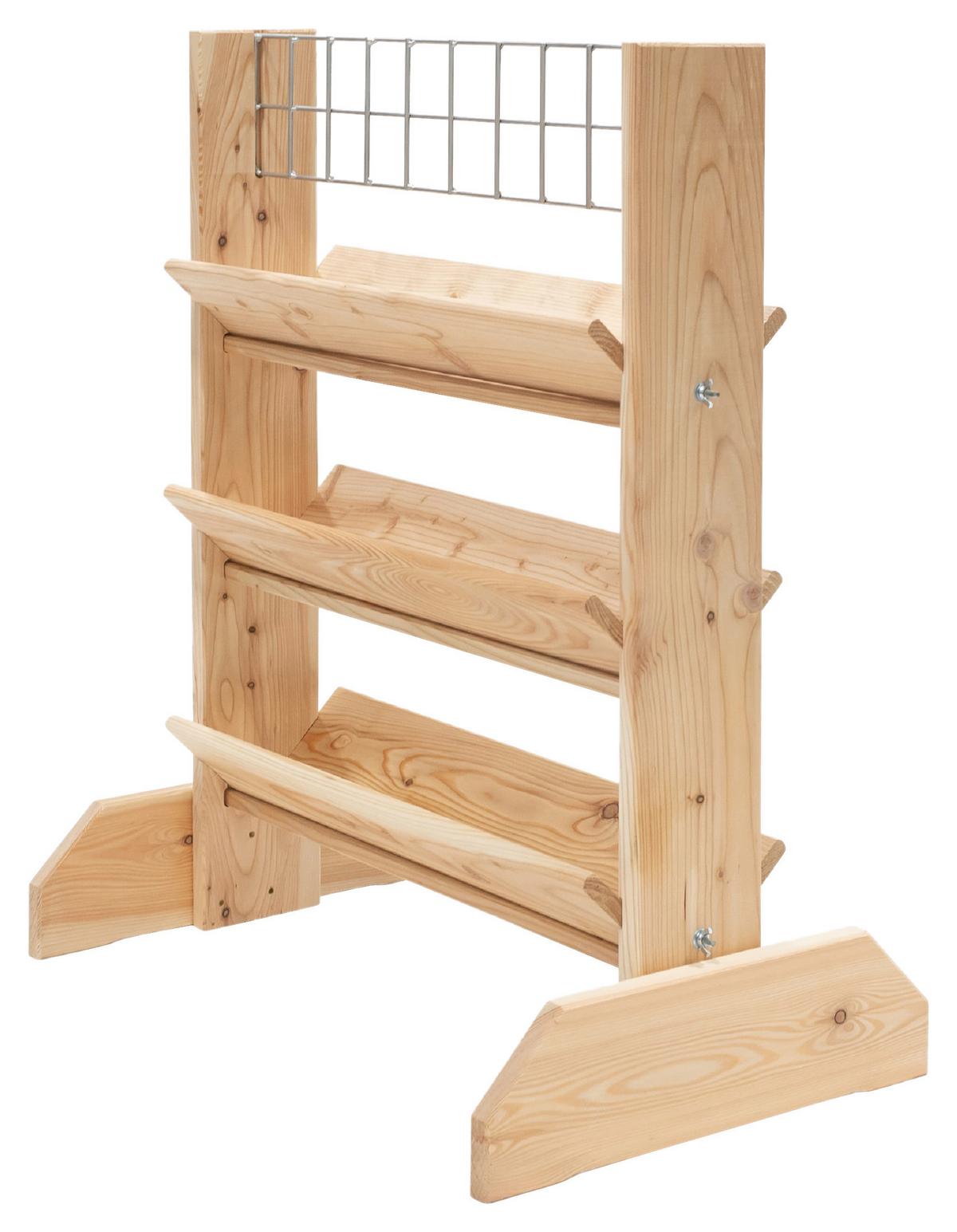 Gartenregal Kräuterregal L - Lärchefarben, Basics, Holz (80/95/50cm)