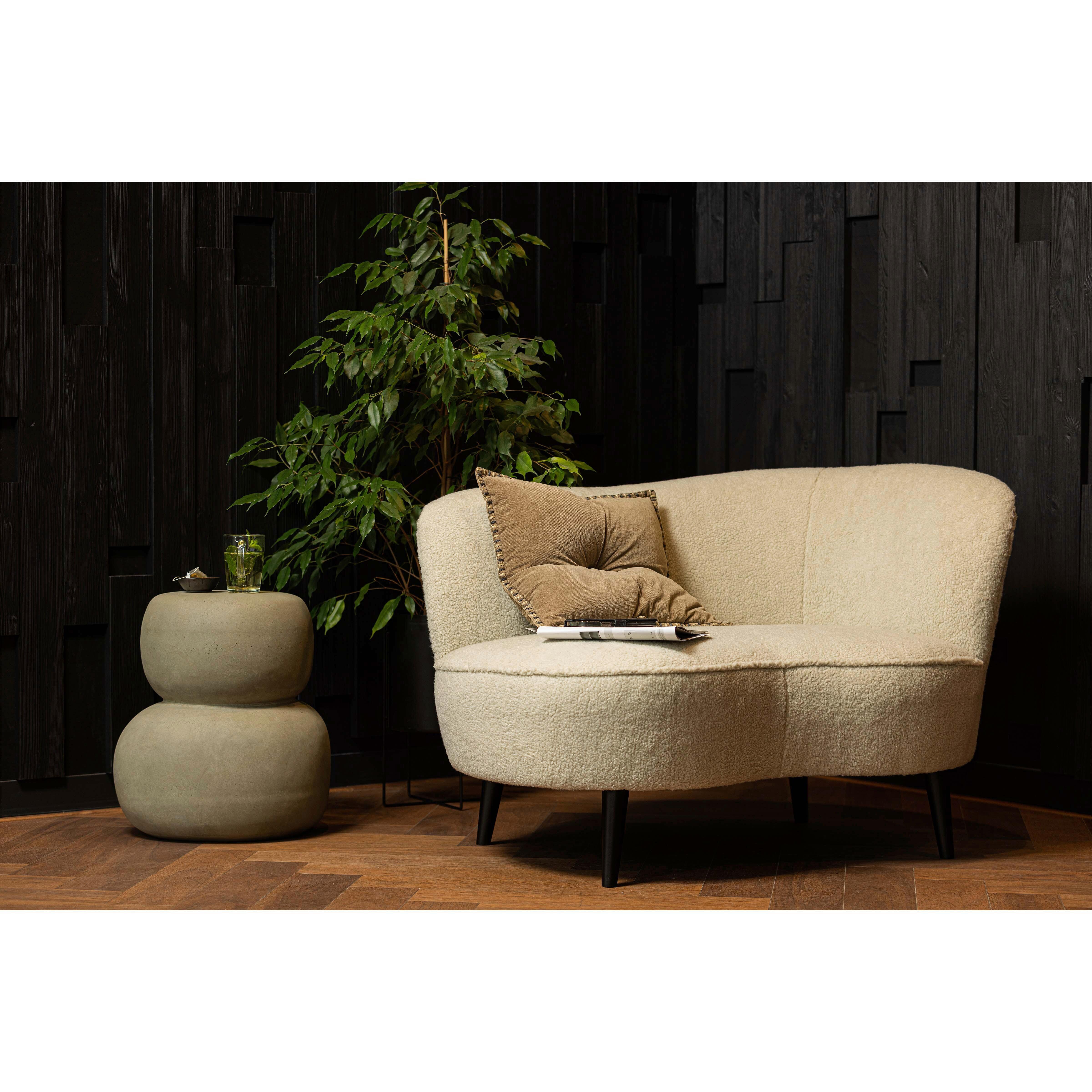 Couchtisch Oda Graugrün L: 41 cm - Graugrün, Design, Glas (41/35/47cm) - Livetastic