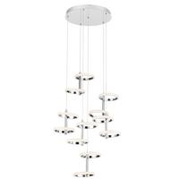 LED-HÄNGELEUCHTE RONG - Chromfarben, MODERN, Kunststoff/Metall (60/60/120cm)