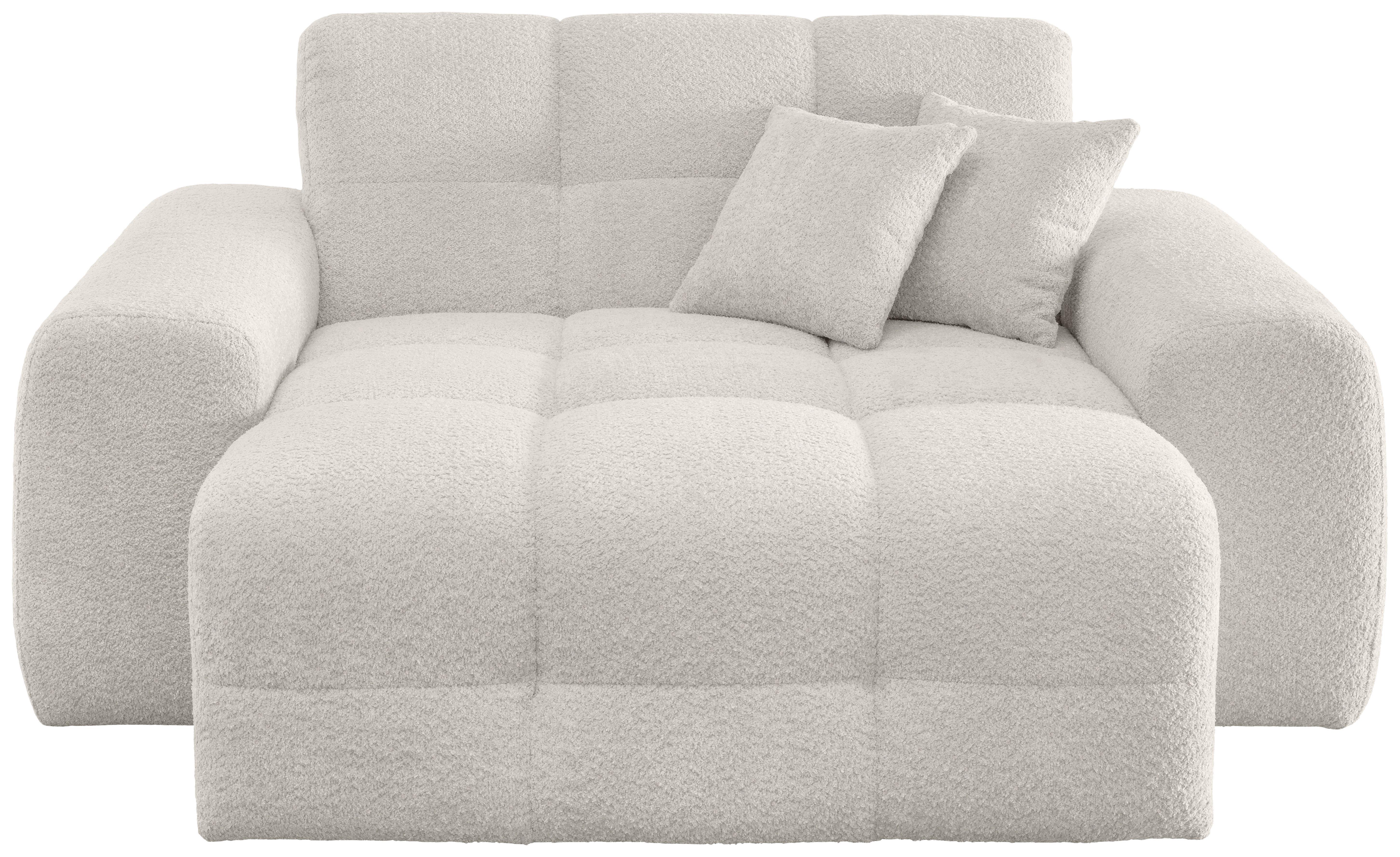 XXL-Sessel Bosco, Weiß B: 181 cm - Schwarz/Weiß, MODERN, Textil (181/87/155cm) - Livetastic