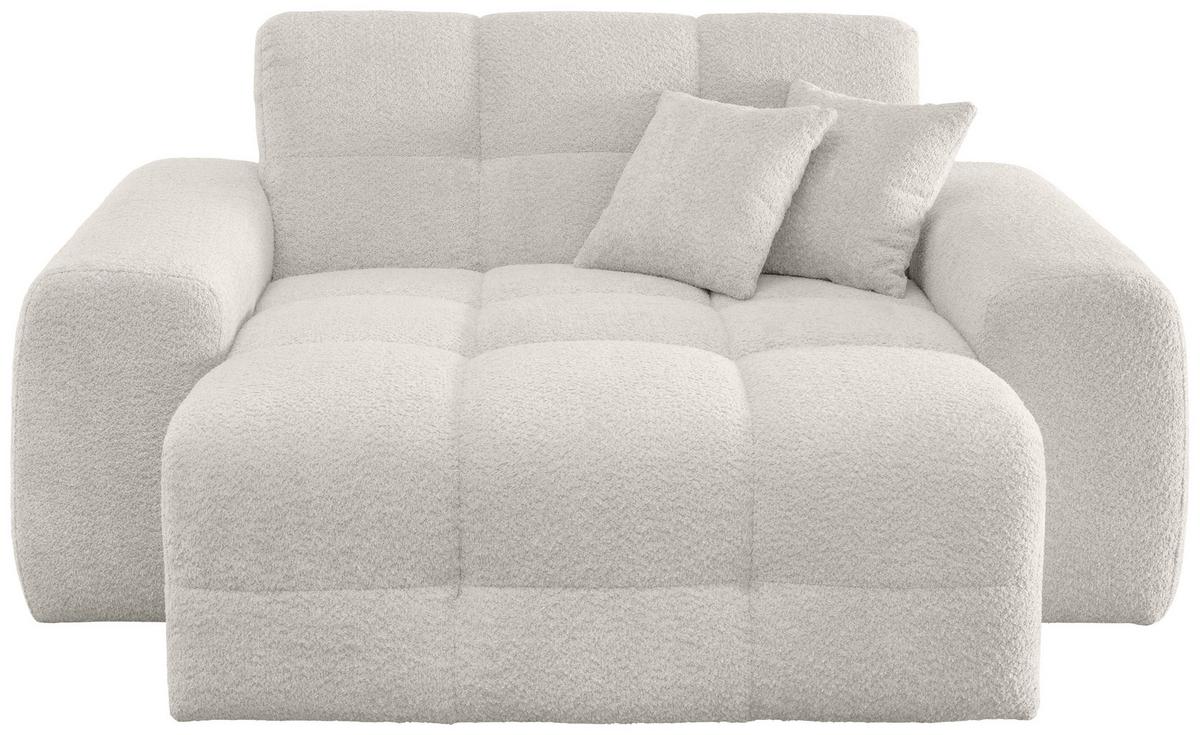 XXL-Sessel Bosco, Weiß B: 181 cm - Schwarz/Weiß, MODERN, Textil (181/87/155cm) - Livetastic