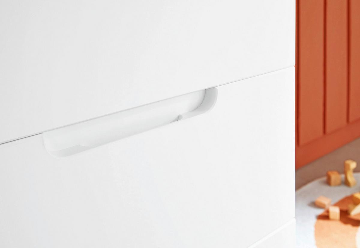 Babyzimmer 093466b Bridge - Eschefarben/Weiß, Design, Holz/Holzwerkstoff - Pinolino