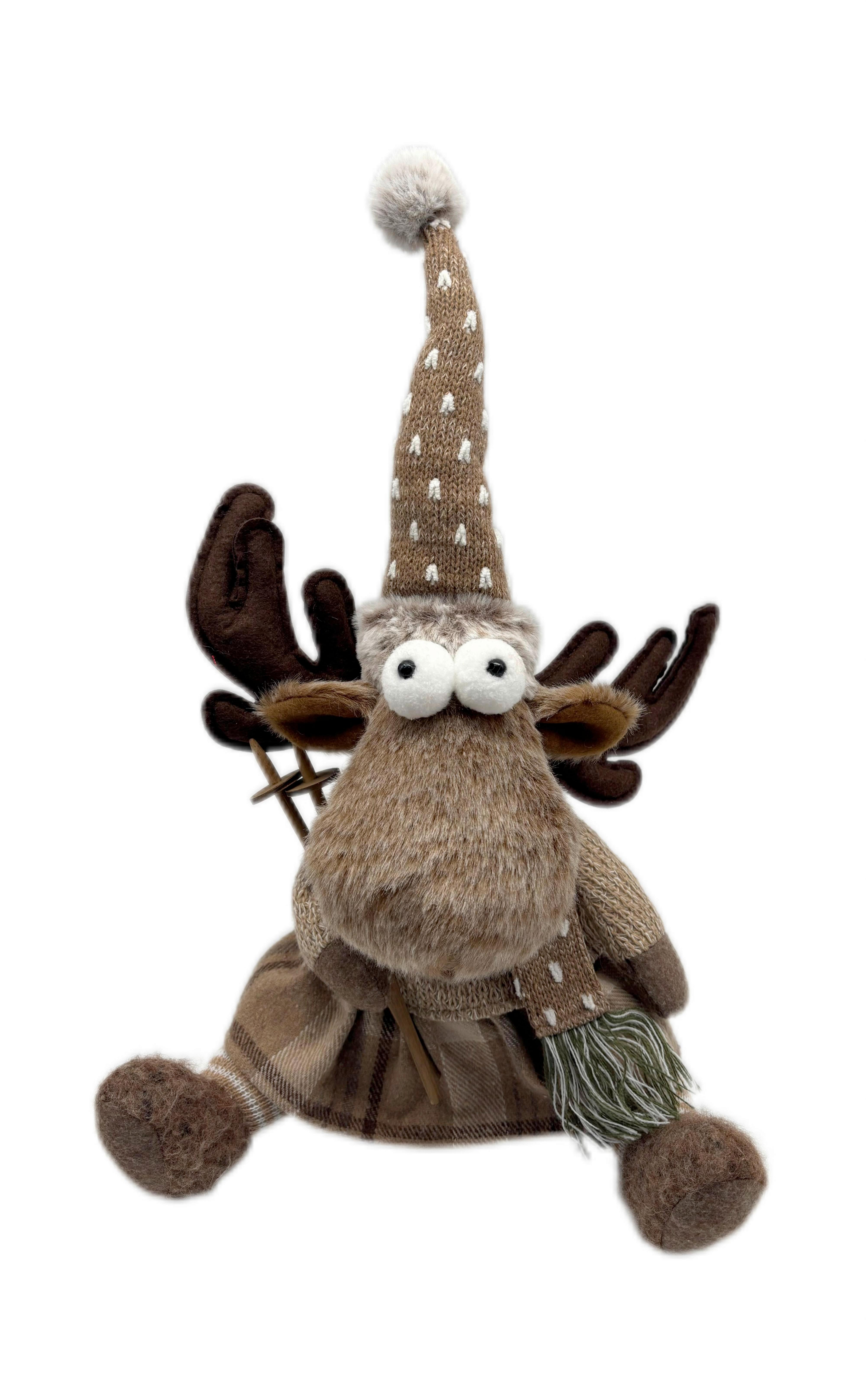 Skřítek MILLY - hnědá, Konvenční, textil (30/16/42cm) - Mömax