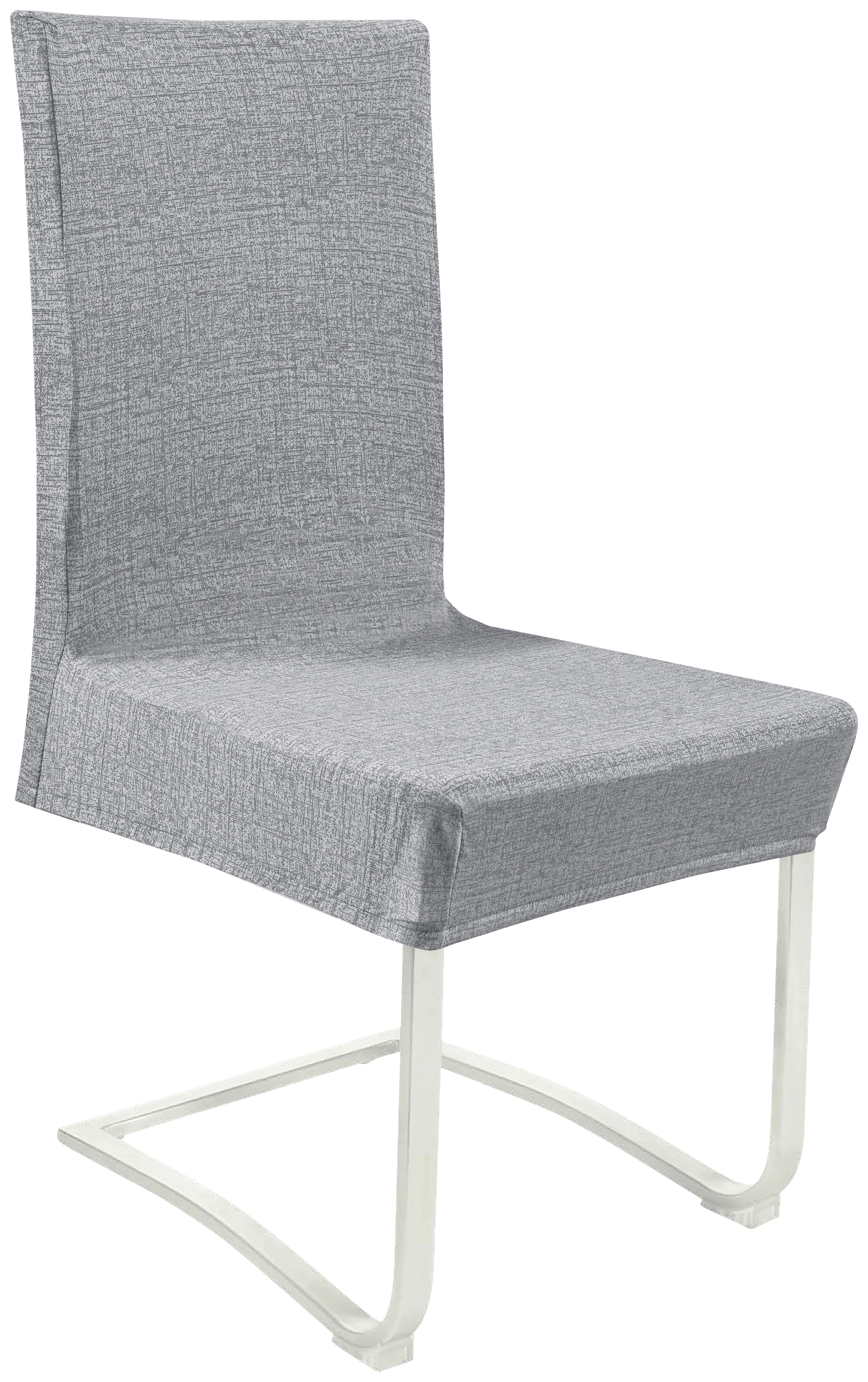 Stuhlhusse Jenny - Anthrazit, MODERN, Textil (48/48/64cm) - Luca Bessoni