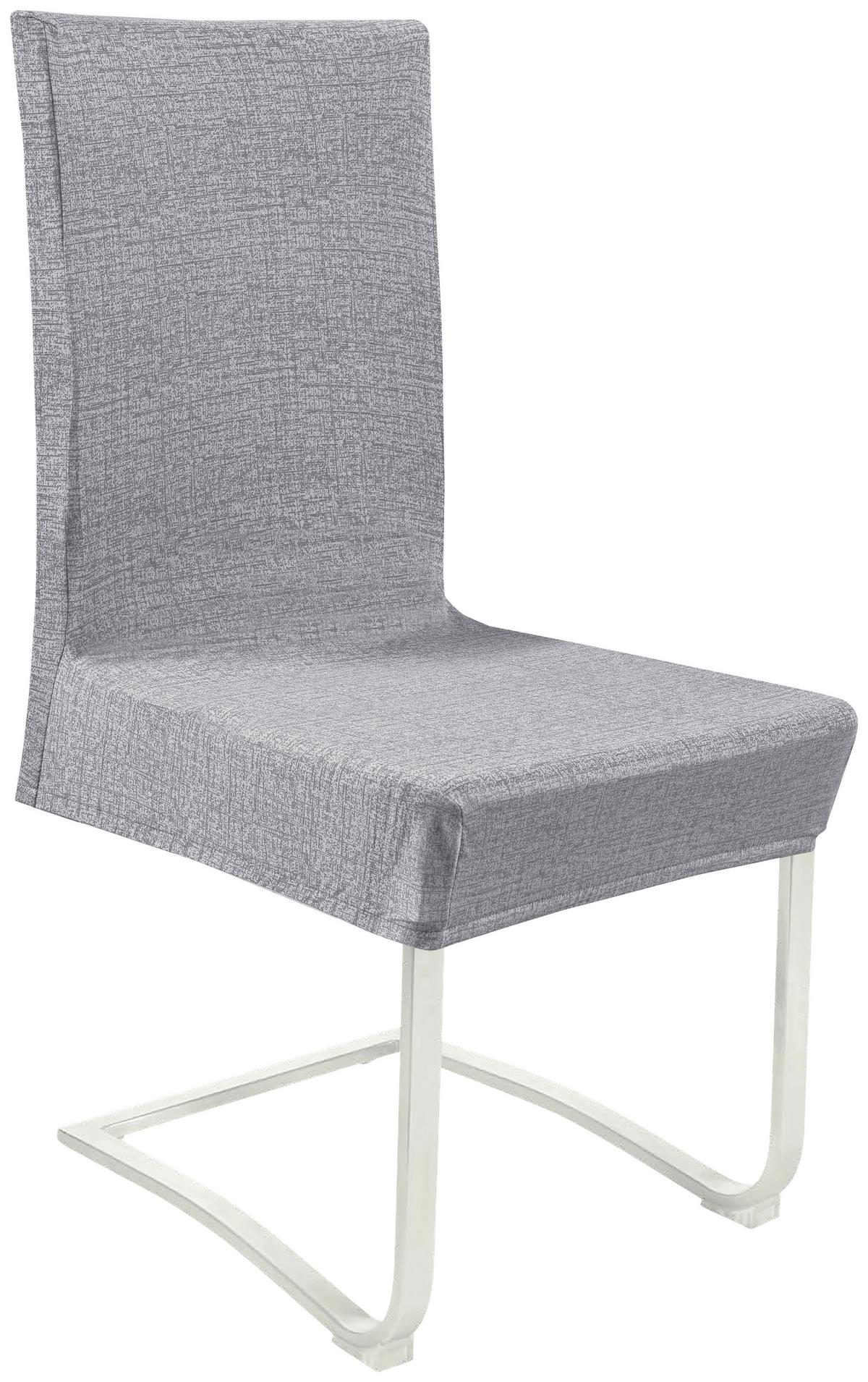 Stuhlhusse Jenny - Anthrazit, MODERN, Textil (48/48/64cm) - Luca Bessoni