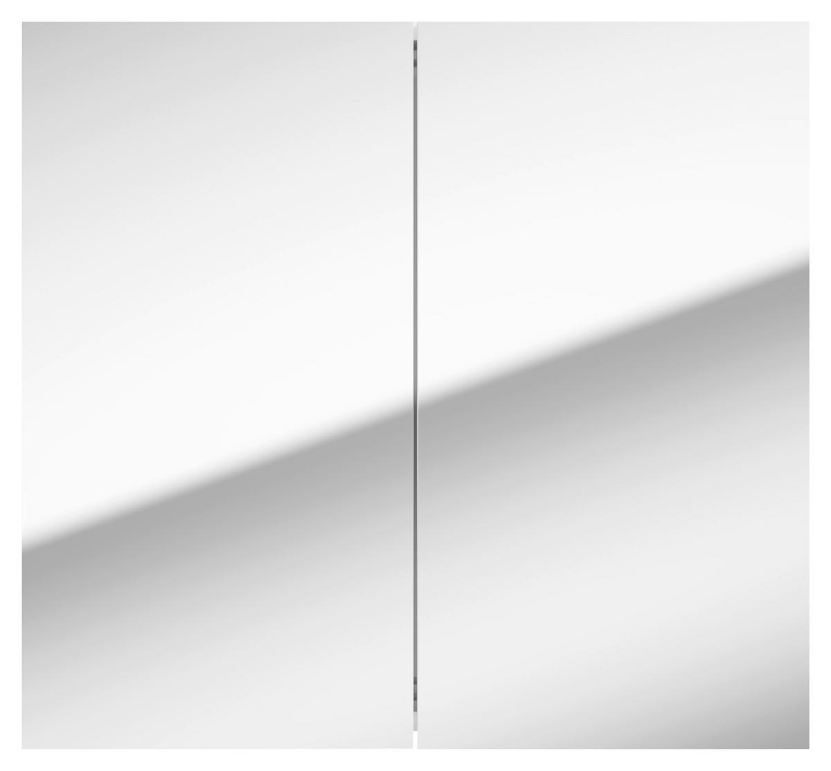 Tükrös Szekrény Locca - fehér, Basics, faalapú anyag (65/60/15cm) - MID.YOU