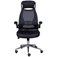 Drehstuhl XL Tecwork - Schwarz, KONVENTIONELL, Textil/Metall (68-65/114-122/68cm) - MID.YOU