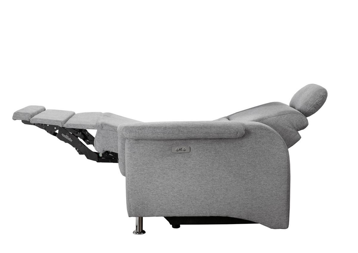 Ecksofa Mit Stauraum Parole Silberfarben Chenille - Chromfarben/Silberfarben, KONVENTIONELL, Textil (184/231cm) - Livetastic