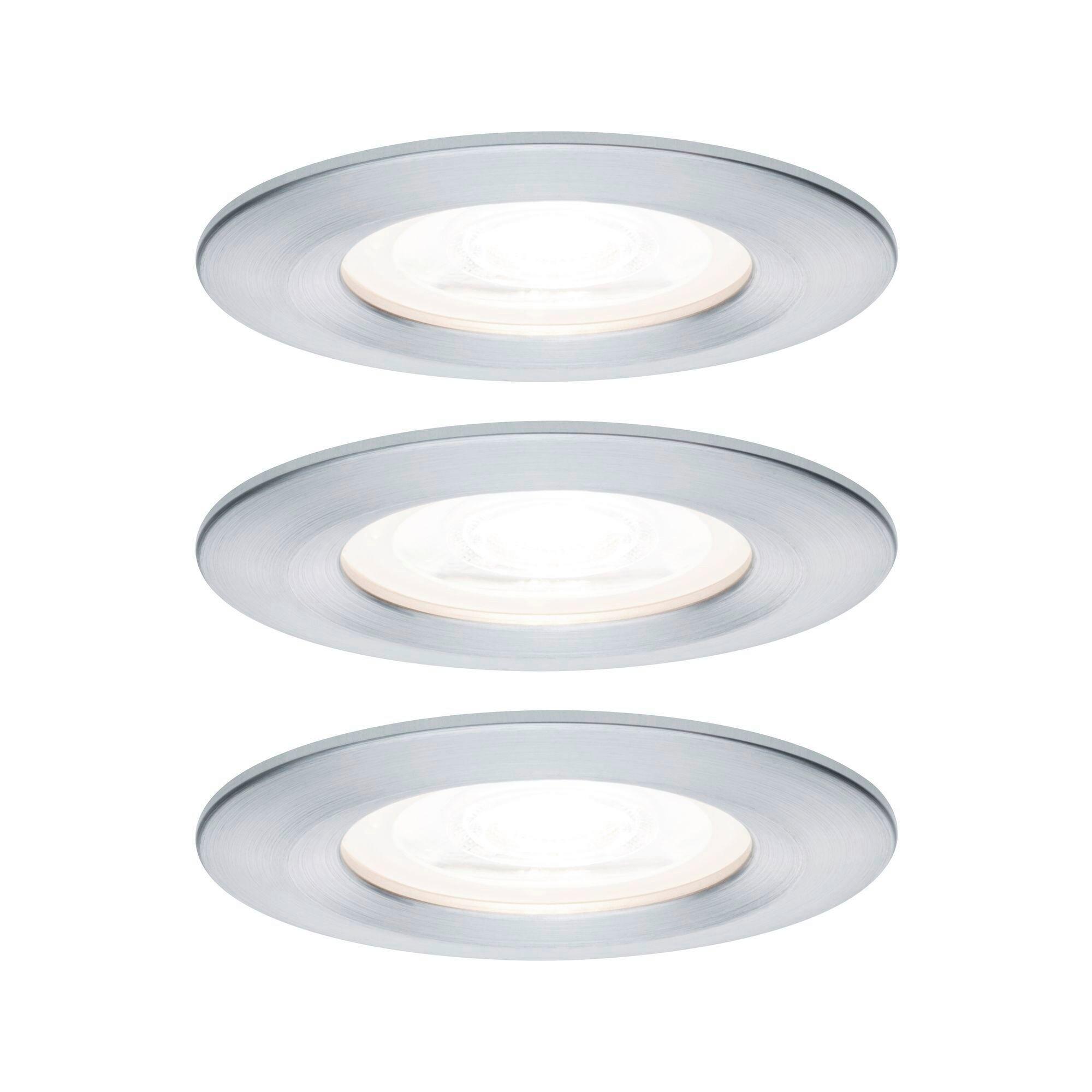 Deckenleuchte 3er-Set Ø 7,8 cm, dimmbar, rund - Basics (7,8cm) - Paulmann
