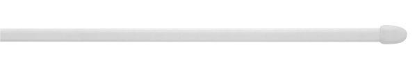 Vitragenstange Weiß L: 60-90 Cm, 2er-Set - Weiß, KONVENTIONELL, Kunststoff/Metall (60cm) - Ondega