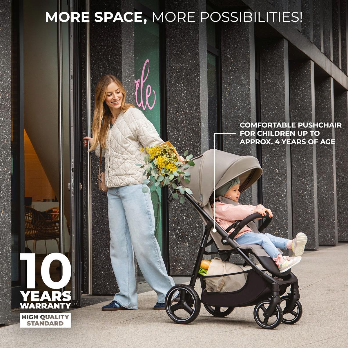 Buggy Trig 3 Schwarz, B/H/T: 54x107,5x91cm - Schwarz, Basics (54/107.5/91cm) - Kinderkraft