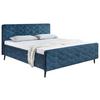 Polsterbett Mario A 180x200 Dunkelblau - Dunkelblau, Basics, Holzwerkstoff/Textil (180/200cm) - MID.YOU
