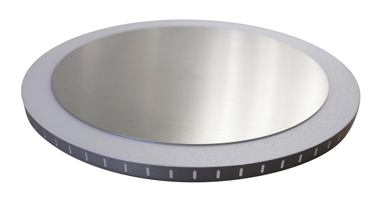 LED-Deckenleuchte Moon Ø 50 cm, 3 Helligkeitsstufen - Nickelfarben, Basics, Metall (50/5,1cm)