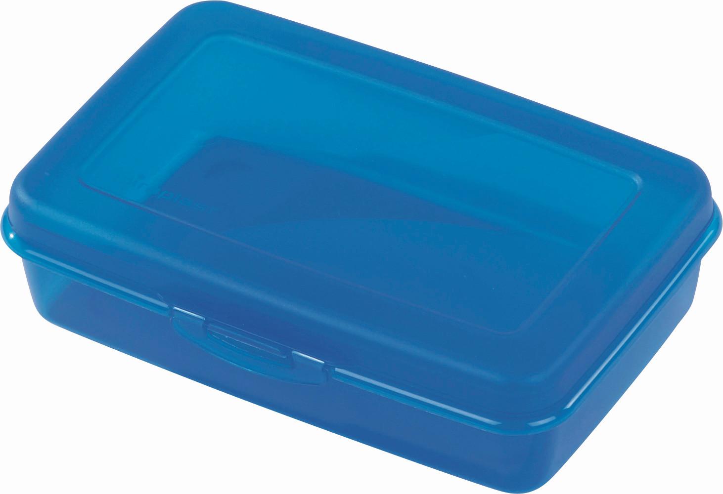 Jausenbox in verschiedenen Farben ca. 19/12,8/8 cm - Blau/Pink, KONVENTIONELL, Kunststoff (19/12,8/8cm)