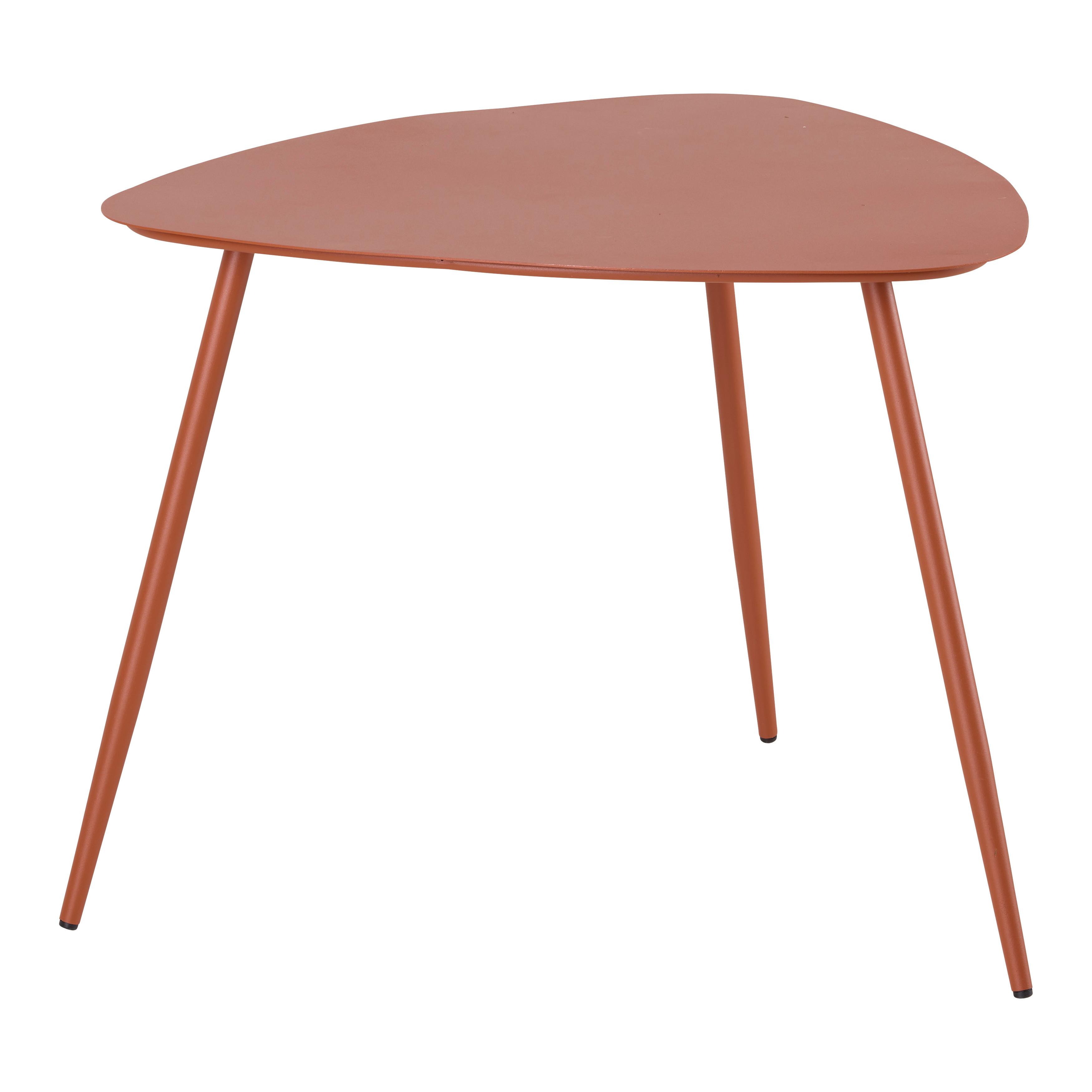 Konferenčný stolík FINE oranžová, výška 45,5cm - oranžová, Modern, kov (57,5/56/45,5cm) - Mömax