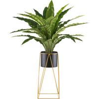Kunstpflanze H: 105 cm - Schwarz/Grün, Design, Kunststoff/Metall (105cm) - P & B