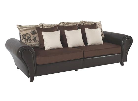 Bigsofa Elephant - Wengefarben/Dunkelbraun, KONVENTIONELL, Holz/Textil (265/82-102/108cm) - JAMES WOOD Bigsofa Elephant - Wengefarben/Dunkelbraun, KONVENTIONELL, Holz/Textil (265/82-102/108cm) - JAMES WOOD