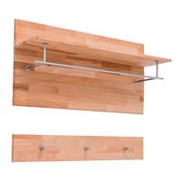 Garderobenpaneel Buchefarben, B: 100 Cm - Buchefarben, KONVENTIONELL, Holz (100/105/27cm) - MID.YOU