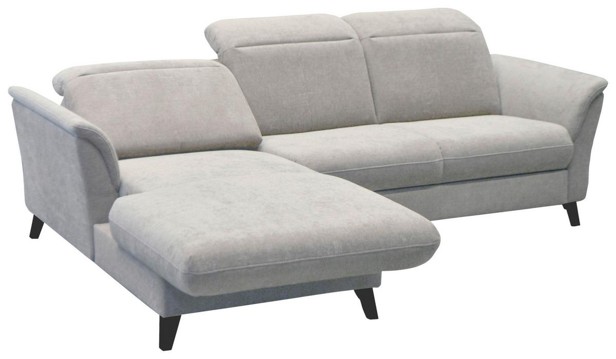 SEDACÍ SOUPRAVA ROMERO - černá/světle šedá, Moderní, kov/textil (178/91/243cm)