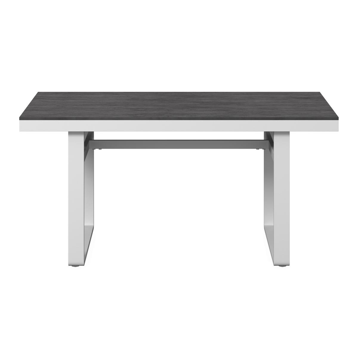 JEDÁLENSKÁ TERASOVÁ SÚPRAVA LEANDRA - biela/svetlosivá, Modern, kov/textil (288/253cm) - Bessagi Garden