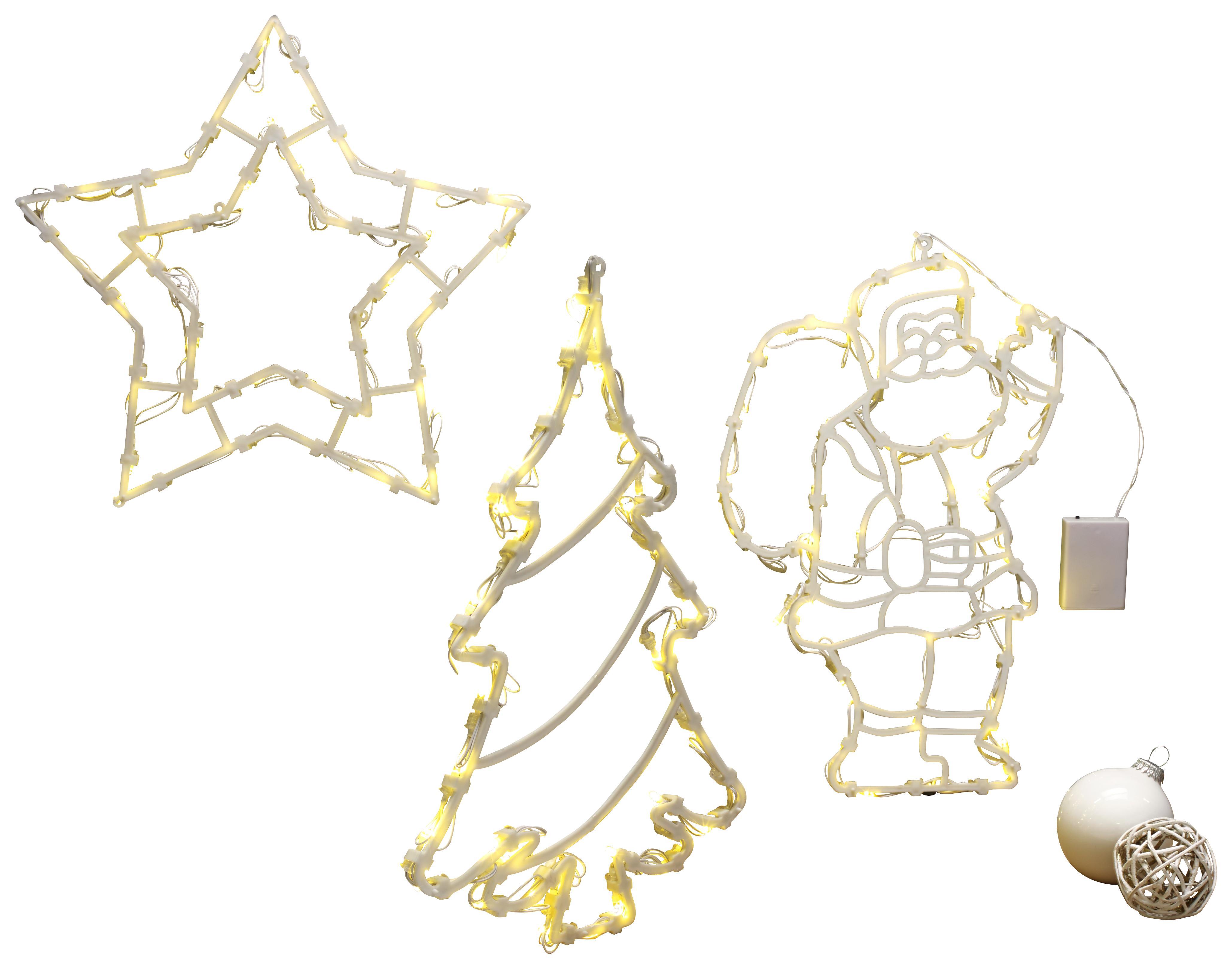 Hangulatvilágítás Lukas - Átlátszó, romantikus/Landhaus, Műanyag (33/2,5/41cm) - James Wood