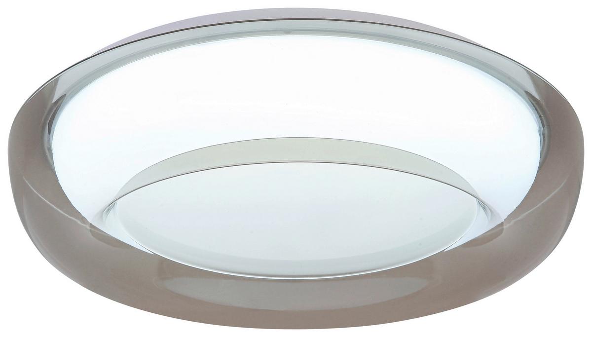 LED-Deckenleuchte Lejla Ø 50 cm - Transparent/Weiß, MODERN, Kunststoff/Metall (38/10cm) - Luca Bessoni