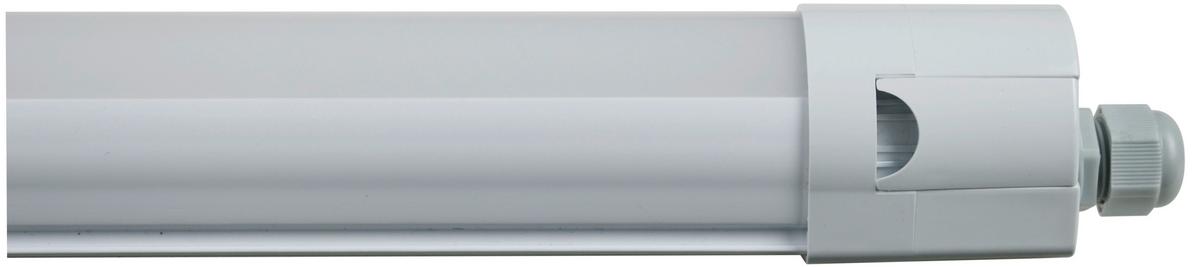 LED-Deckenleuchte L: 62 cm, für In- und Outdoor - Hellgrau, Basics, Kunststoff (62/6/6cm)