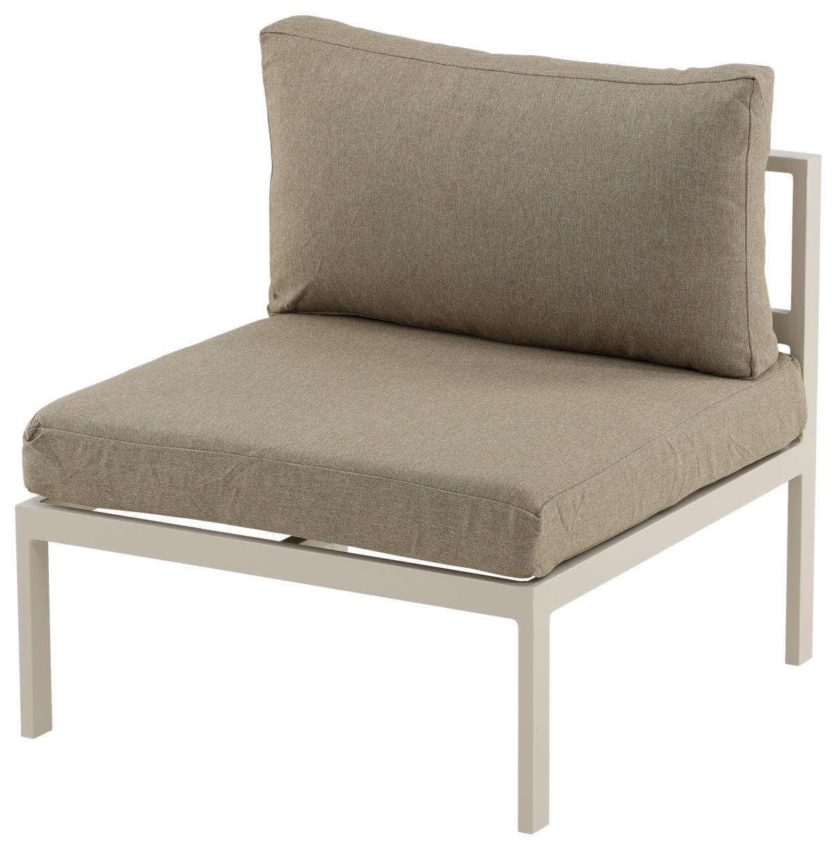 Loungesessel Copacabana - Beige/Grau, KONVENTIONELL, Metall (70/65/74cm) - Gardenson