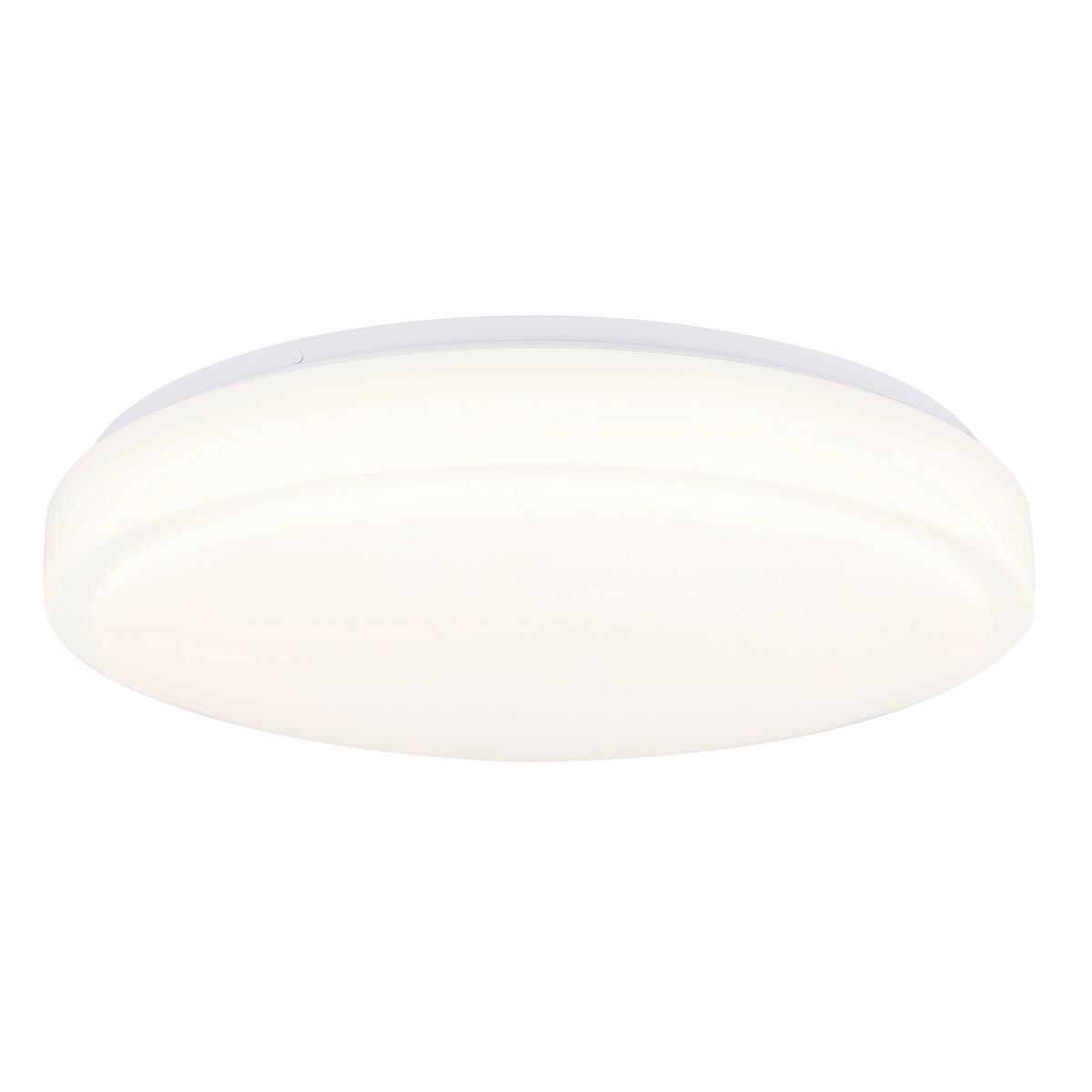 LED-Deckenleuchte 14-20376 Jasper - Weiß, KONVENTIONELL, Kunststoff/Metall (49/49/10cm)