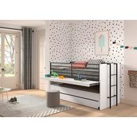 Hochbett Sam - Weiß, MODERN, Holzwerkstoff (90/200cm) - Vipack