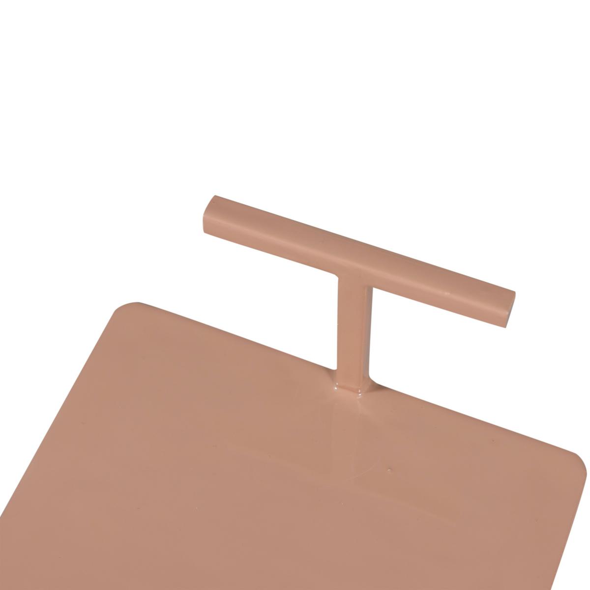 Beistelltisch Toste Altrosa B: 22 cm - Altrosa, Design, Metall (22/22/64cm) - Livetastic