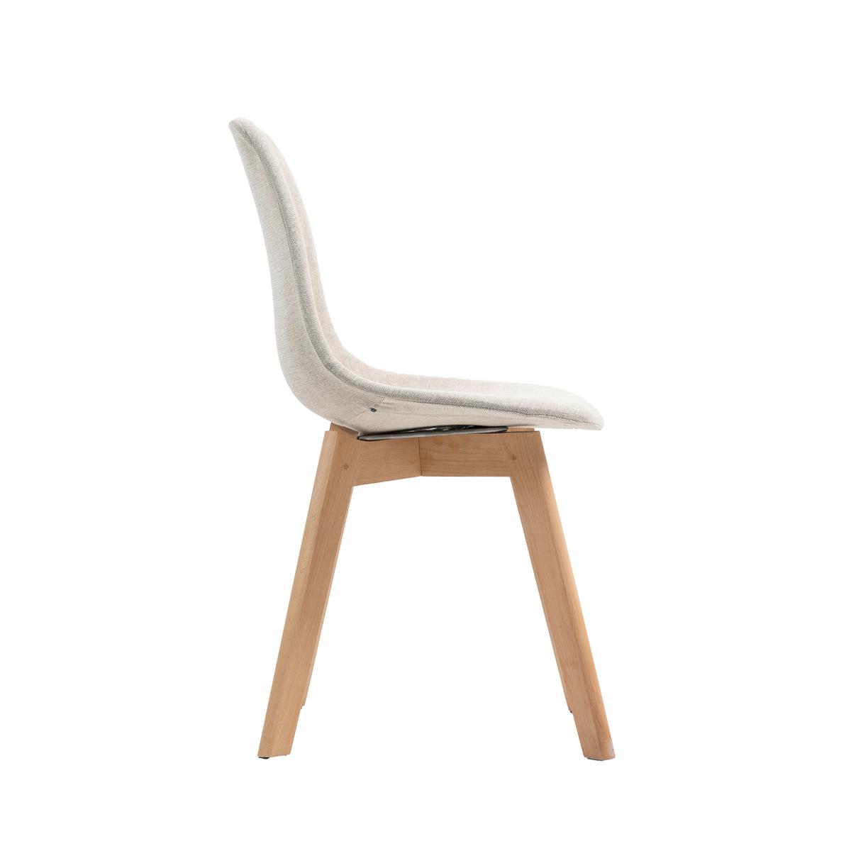 Stuhl-Set Keeve - Beige, MODERN, Holz/Kunststoff (47/83/53cm) - MID.YOU