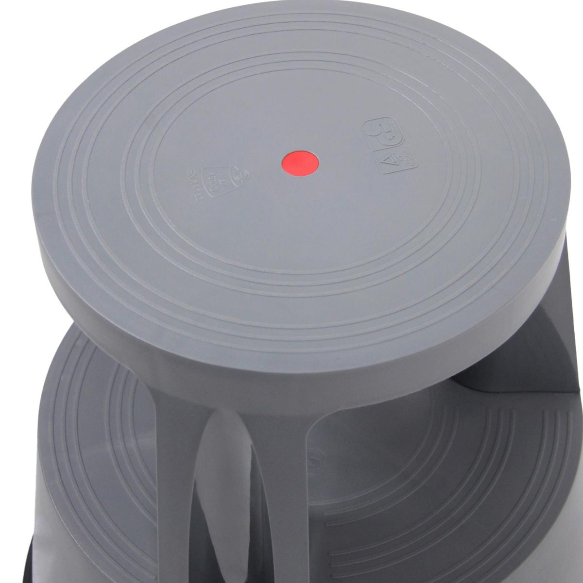 Tritthocker Tio-M I Dunkelgrau - Dunkelgrau, MODERN, Kunststoff (48/43/48cm) - MID.YOU