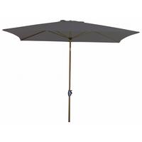 Sonnenschirm B/H/T: 250x257x200 cm Anthrazit - Anthrazit/Alufarben, MODERN, Textil/Metall (250/257/200cm) - Doppler